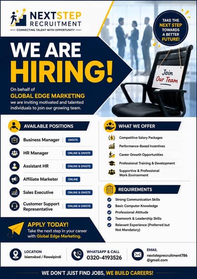 we Are Hiring Online and onsite