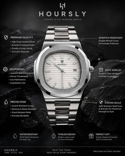 Hoursly Watch Stainless Steel