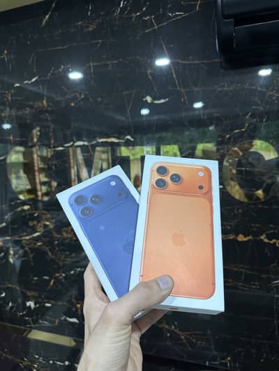 iPhone 17 Pro Max 256gb FU boxpack orange & blue