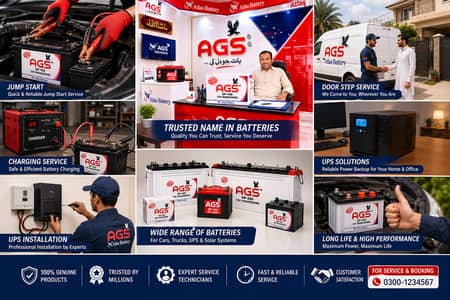 AGS Battery Services Jump Start, Battery Replacement, UPS Installation