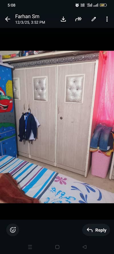 Bedroom set 3pec with matress