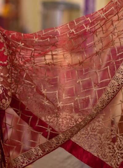 Urgent Sale! Maroon Heavy Bridal Baraat Lehenga - 30k Final