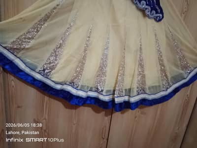 blue skin velvet and net mexi