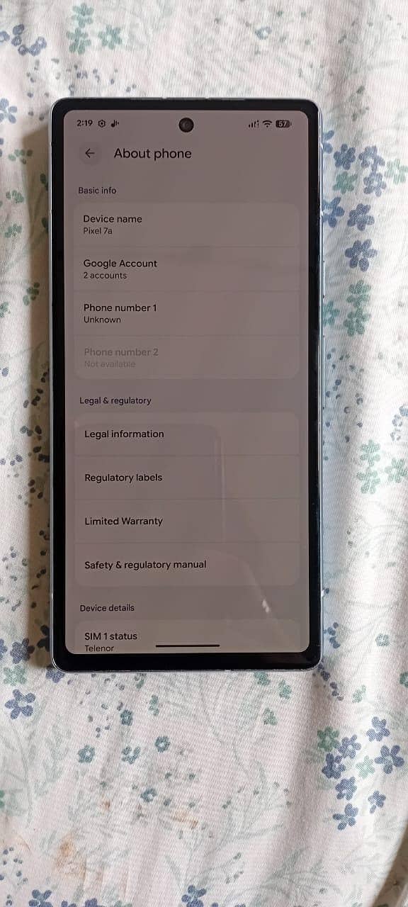 Google Pixel 7a 7