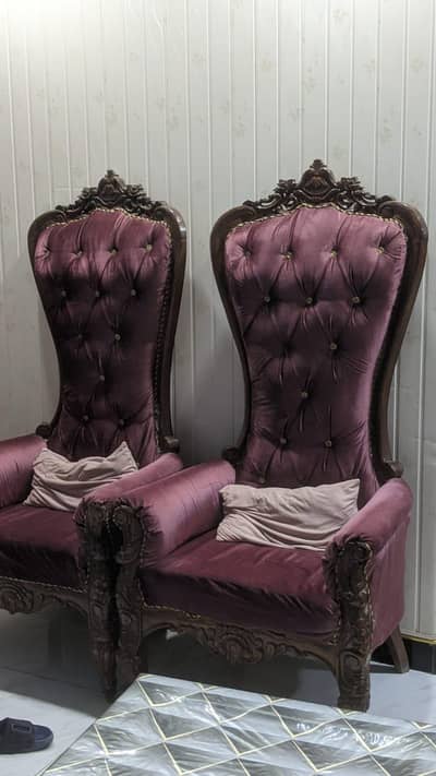 premium high-back velvet chairs