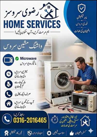 Home Appliance Repair Services | AC, LED TV, Washing Machine, Microwa