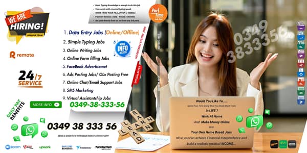ONLINE WORK OPPORTUNITY  We are offering simple and easy online work