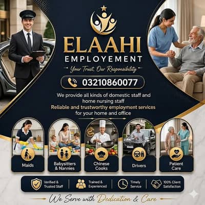 Maids / House Maids / cook / House chef / Baby Sitter maid available