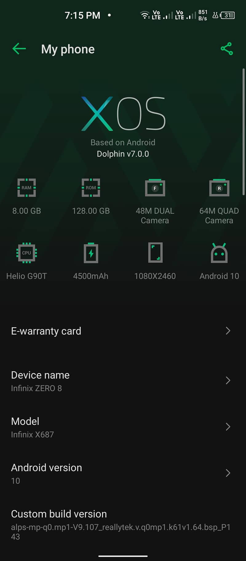 Infinix Zero 8 0