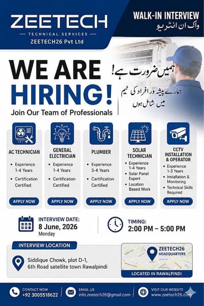 Technicians Required