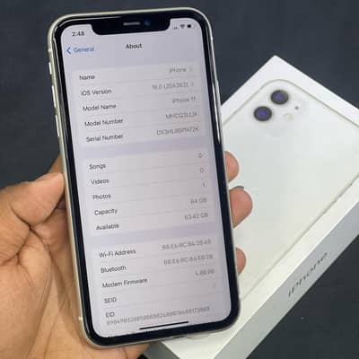 iiPhone 11 128GB pta approved 10/10 condtion Whatsapp 03024439896