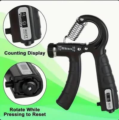 معیار کا Hand Grip Strengthener دستیاب ہے۔ یہ ہاتھوں، کلائیوں اور انگ