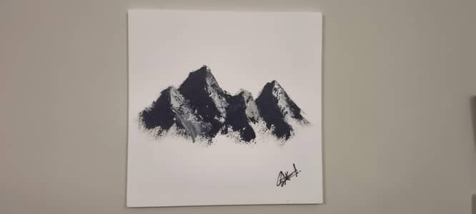 MINIMALIST CHINESE MOUNTAINS- ARTIST ORIGINAL