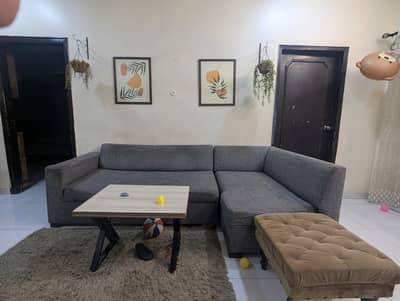 5 Seater L Shaped Sofa Set