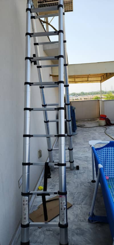 Verona double telescopic ladder