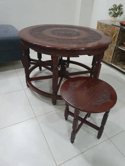Vintage Style Chiniot Wooden Coffee Table