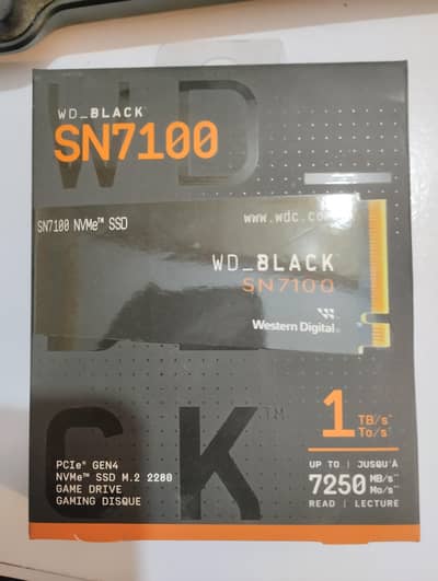 WD Black Sn7100 M. 2 NVME 1TB