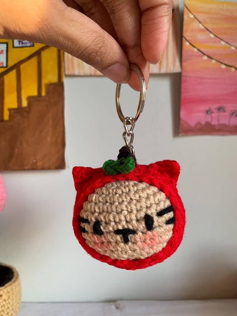 Fruity cat keychain 1
