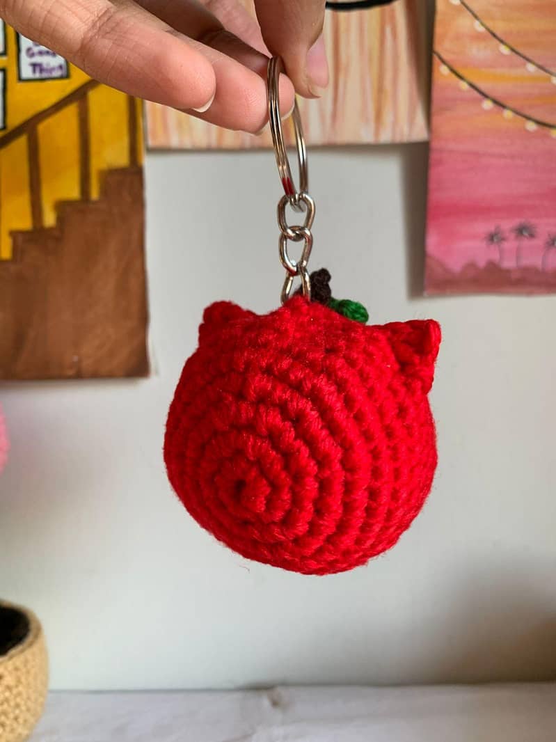 Fruity cat keychain 2