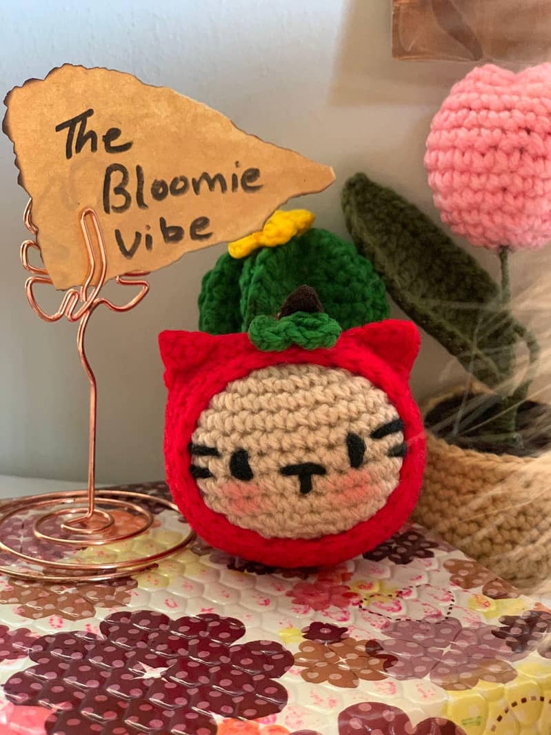 Fruity cat keychain 3