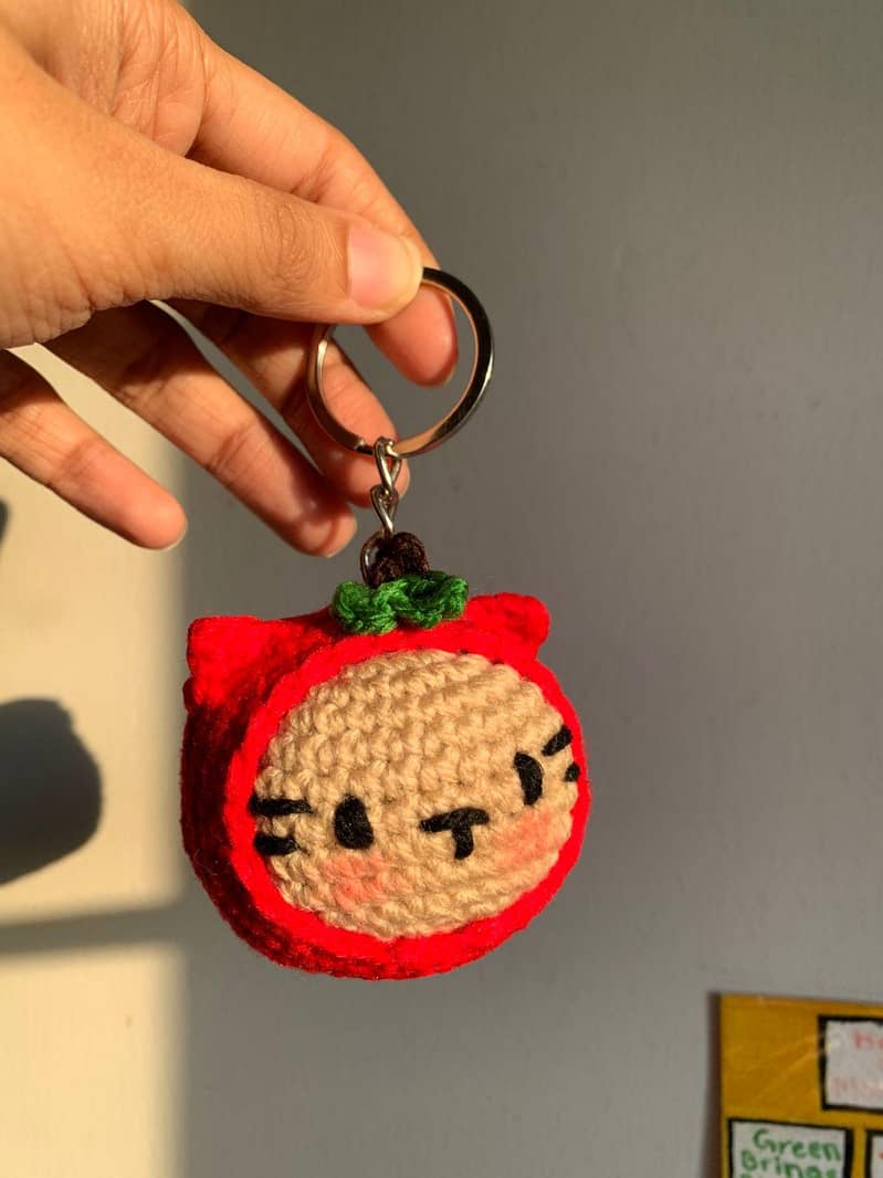 Fruity cat keychain 4