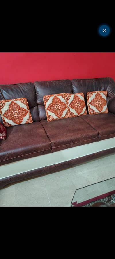 Leather 7 Seater Sofa Set For Sale