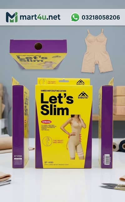 SIBOTE Let's Slim Body Sculpting Shaper – Waist & Hips Fat Burning Cl