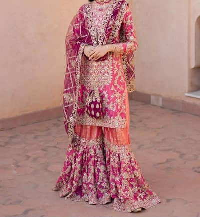 3 PC Tagged Haseens Shirt Gharara