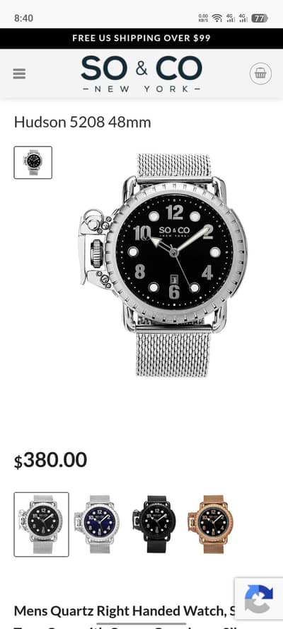 SO&CO watch only 15 days used