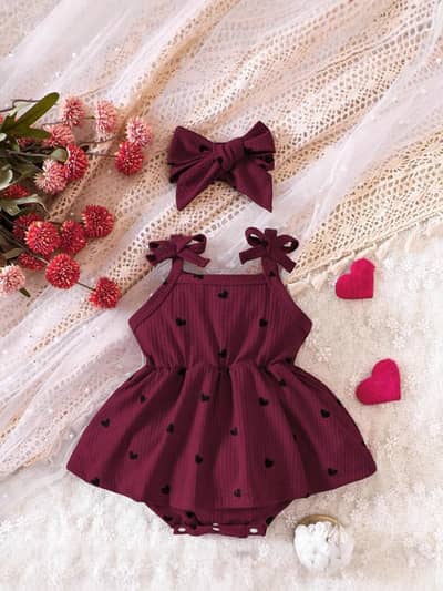 *Product Name*: Baby Cherry Dress with Headband & Bow Shoes *Product