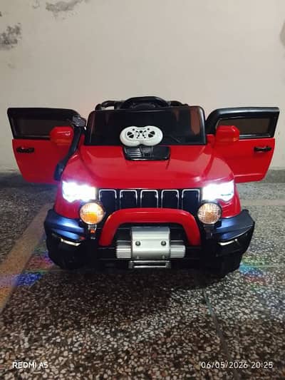 Kids Electric Jeep 4*4 With Remote Charger All OK O3454O26O5O Cal Whtp