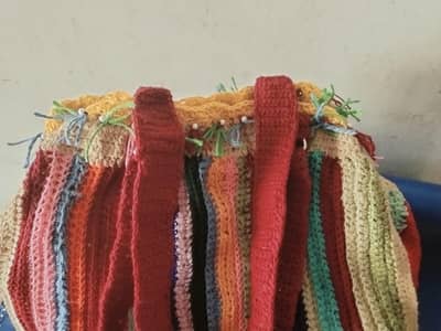 Handy Crochet Rainbow bag for sale