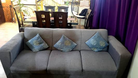 Sofa Set, 7 Seater Sofa,Used Sofa Set, Center Table, Home Furniture