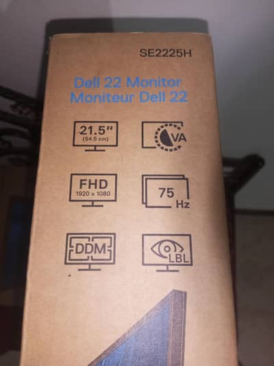 Dell Led Monitor 22" Se2225H Box Pack.