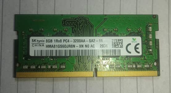 8GB DDR 4 Ram