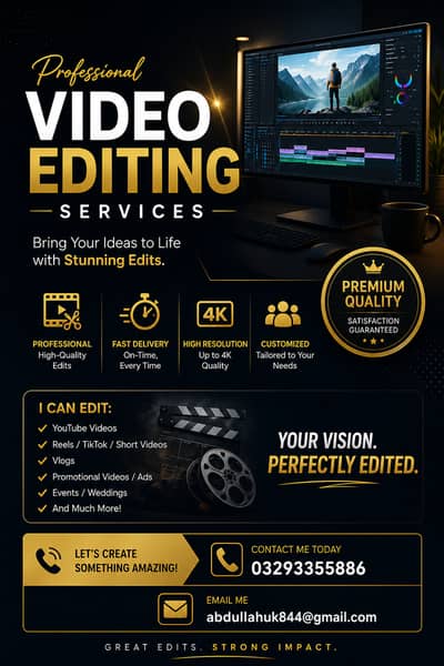 Professional Video Editing Services | Premium Quality & Fast Deliv