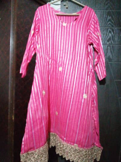 three pieces stiched lawn dress