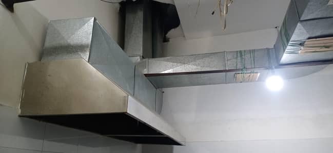 Kitchen hood + fresh air ventilation system