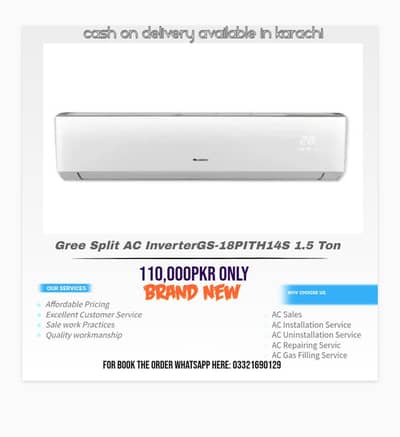 Gree Split Inverter 1.5 Ton Box Packed