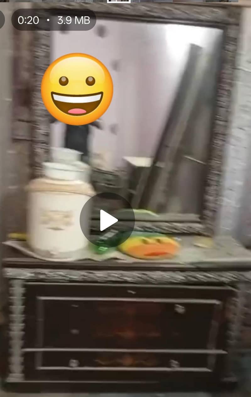 الماری فل سائز لکڑی بما  دو سائیڈ  ٹیبل 4
