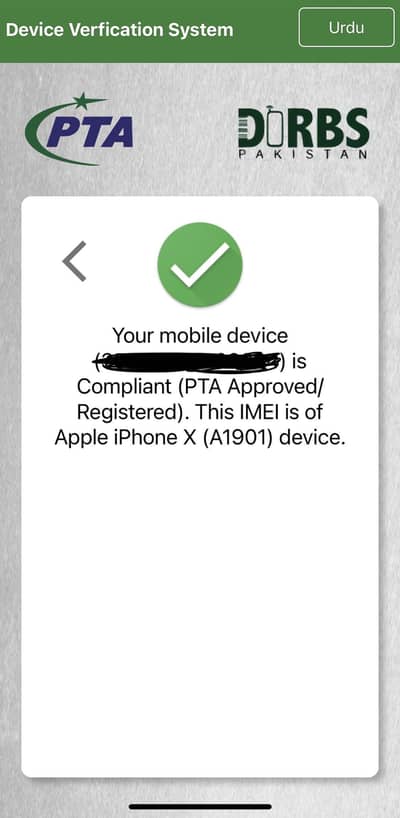 Iphone X Pta Approved 256Gb