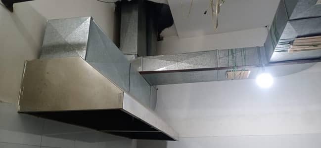Kitchen hood + fresh air ventilation system