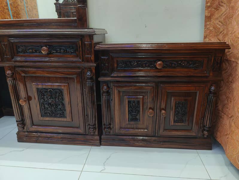 King size bed Solid wood 6