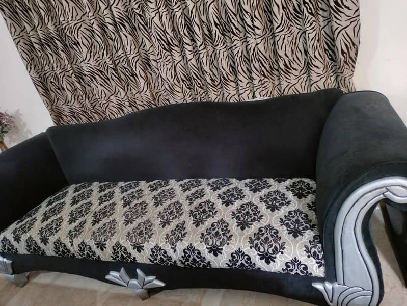 sofa set/black sofa set/5 seater 1