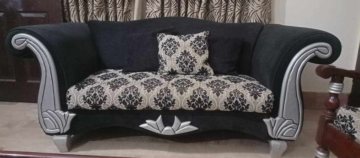 sofa set/black sofa set/5 seater 2
