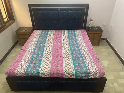 Wooden Bed and Spring mattress for Sale