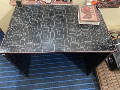 Computer / Study Table – Durable Wooden Office Desk – Good Condition