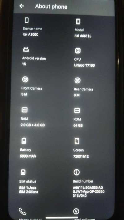Itel A100 C