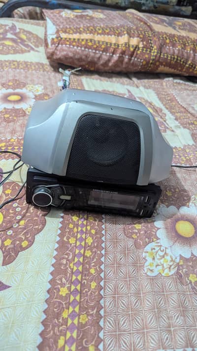 tape and normal speaker but sound good