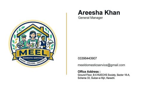HOUSE MAIDS/NANNIES/COOK/DRIVER/HELPER ALL KINDS OF DOMESTIC STAFF AVA